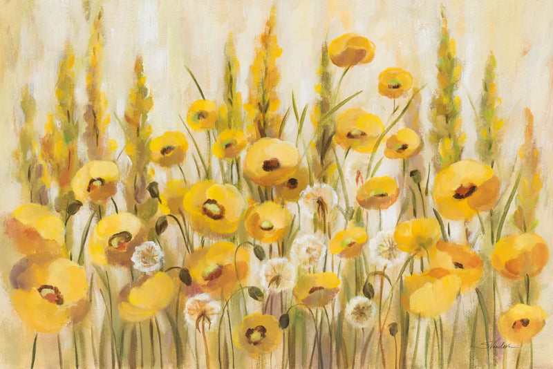 Yellow Field by Silvia Vassileva. SKU 98018i. Archival Giclee Fine art print for wall decor.