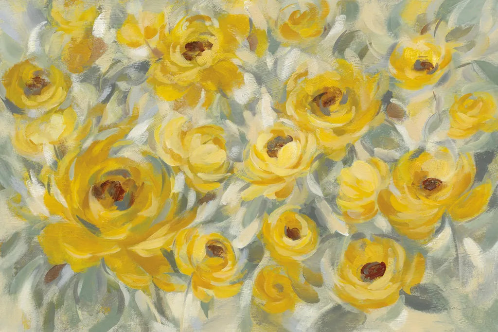 Yellow Roses by Silvia Vassileva. SKU 50288i. Archival Giclee Fine art print for wall decor.