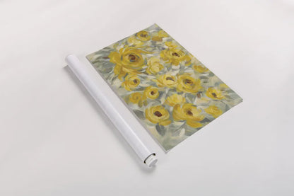 Yellow Roses by Silvia Vassileva. shown as a rolled paper print. Available as archival giclee rolled canvas, fine art paper, or poster print. SKU 50288i.