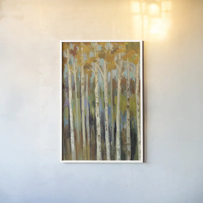 Young Forest I by Silvia Vassileva. shown as a paper print in a white frame. Available as a archival giclee rolled canvas, fine art paper, or poster print. SKU 18051h.