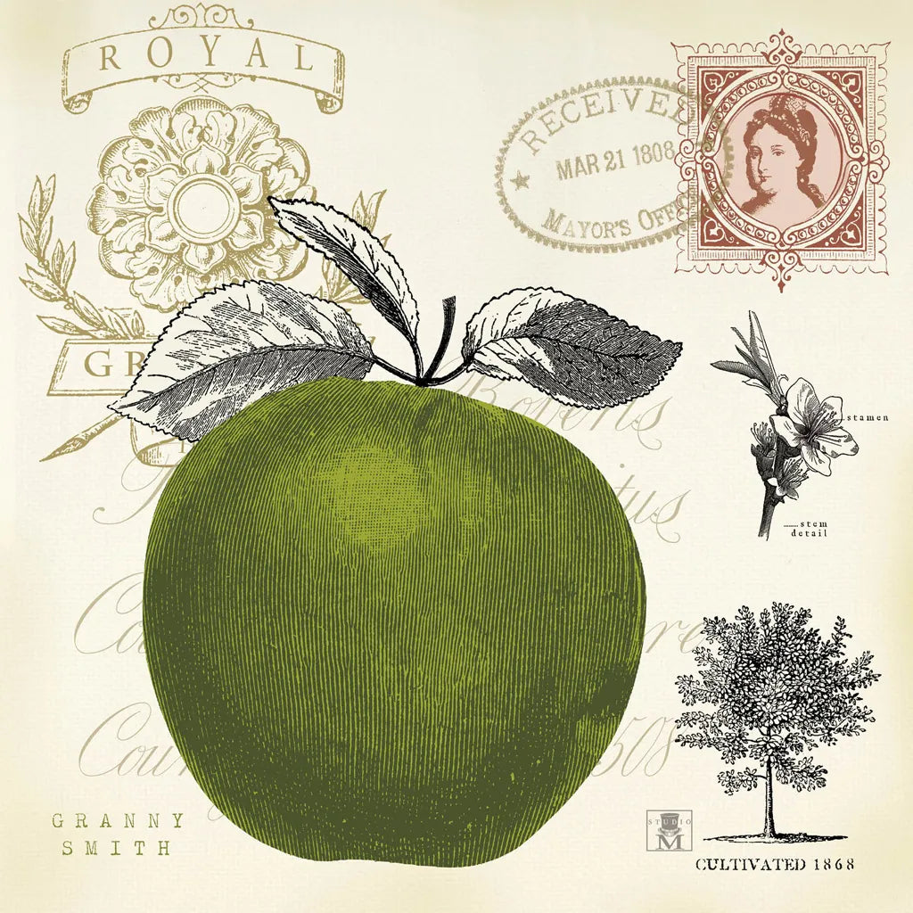 Apple Notes by Studio Mousseau. SKU 10740a. Archival Giclee Fine art print for wall decor.