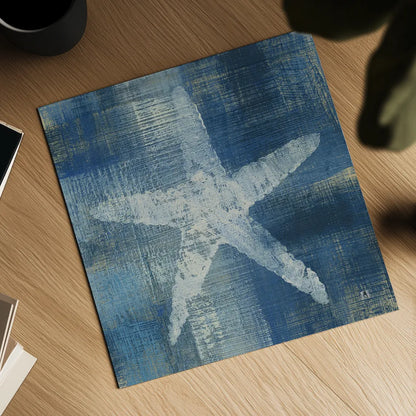 Batik Seas II by Studio Mousseau. Shown as a detailed flat fine art print, highlighting archival giclee quality. Available as an archival giclee rolled canvas, fine art paper, or poster print. SKU 32502a.