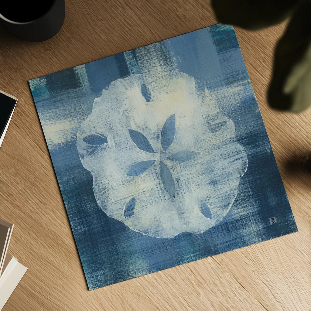 Batik Seas III by Studio Mousseau. Shown as a detailed flat fine art print, highlighting archival giclee quality. Available as an archival giclee rolled canvas, fine art paper, or poster print. SKU 32503a.