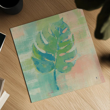 Beach Cove Leaves I by Studio Mousseau. Shown as a detailed flat fine art print, highlighting archival giclee quality. Available as an archival giclee rolled canvas, fine art paper, or poster print. SKU 32497a.