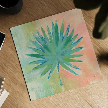 Beach Cove Leaves II by Studio Mousseau. Shown as a detailed flat fine art print, highlighting archival giclee quality. Available as an archival giclee rolled canvas, fine art paper, or poster print. SKU 32498a.