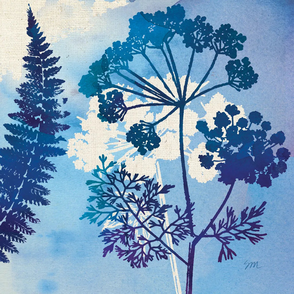 Blue Sky Garden II by Studio Mousseau. SKU 34634a. Archival Giclee Fine art print for wall decor.