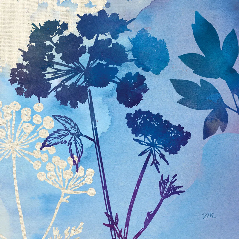 Blue Sky Garden III by Studio Mousseau. SKU 34635a. Archival Giclee Fine art print for wall decor.