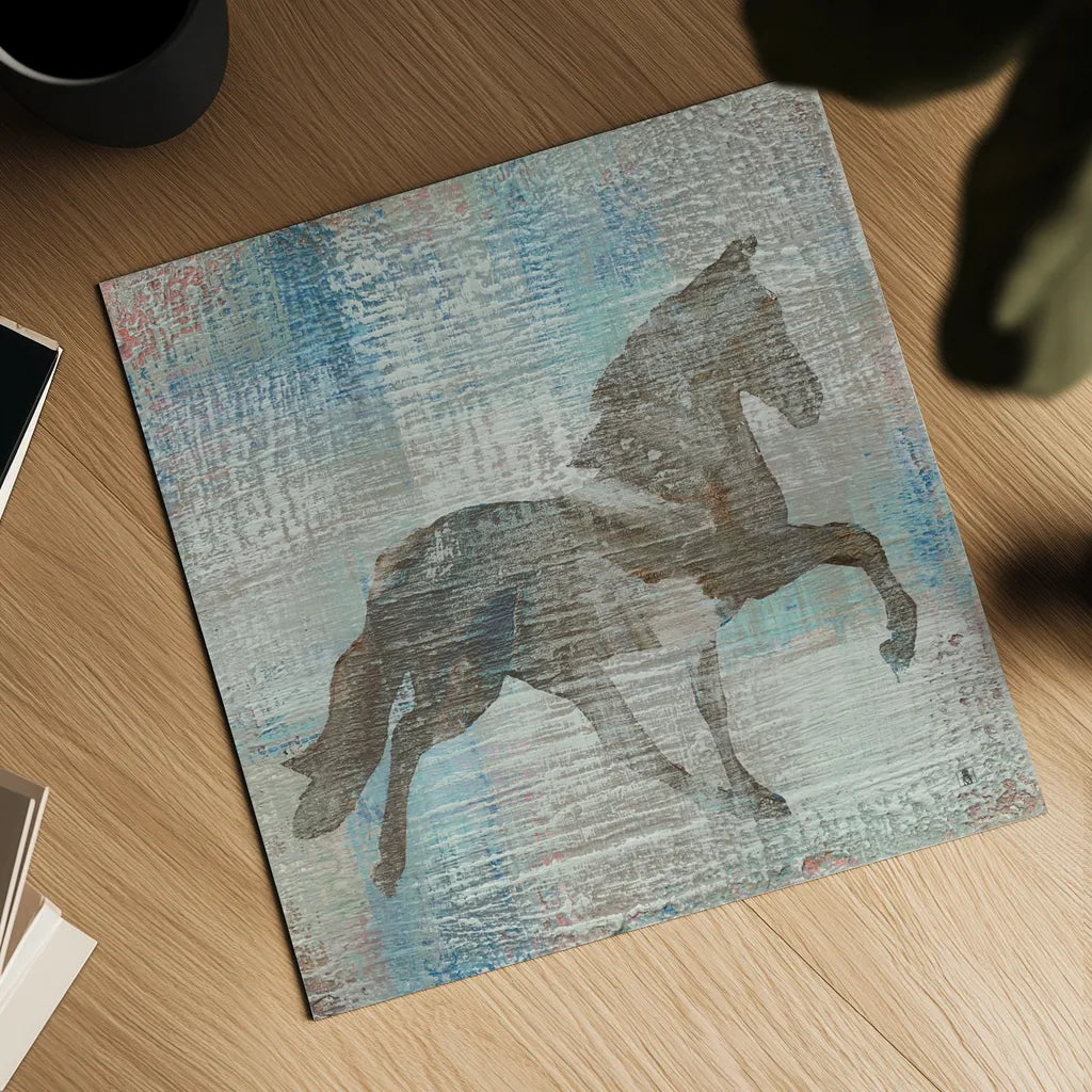 Cheval II Brown by Studio Mousseau. Shown as a detailed flat fine art print, highlighting archival giclee quality. Available as an archival giclee rolled canvas, fine art paper, or poster print. SKU 35991a.