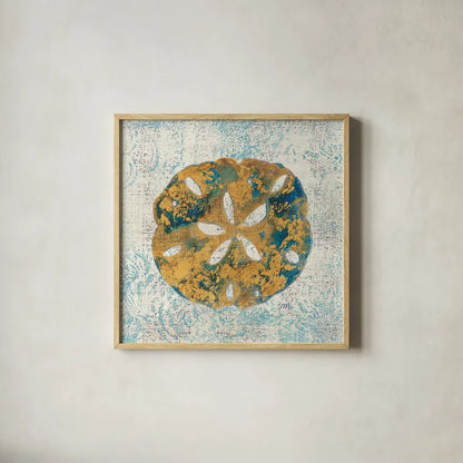 Coastal Beauty III by Studio Mousseau. Shown in a natural wood glass frame for a timeless modern aesthetic. Available as an archival giclee rolled canvas, fine art paper, or poster print. SKU 13291a.