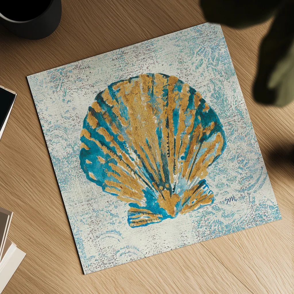 Coastal Beauty IV by Studio Mousseau. Shown as a detailed flat fine art print, highlighting archival giclee quality. Available as an archival giclee rolled canvas, fine art paper, or poster print. SKU 13292a.