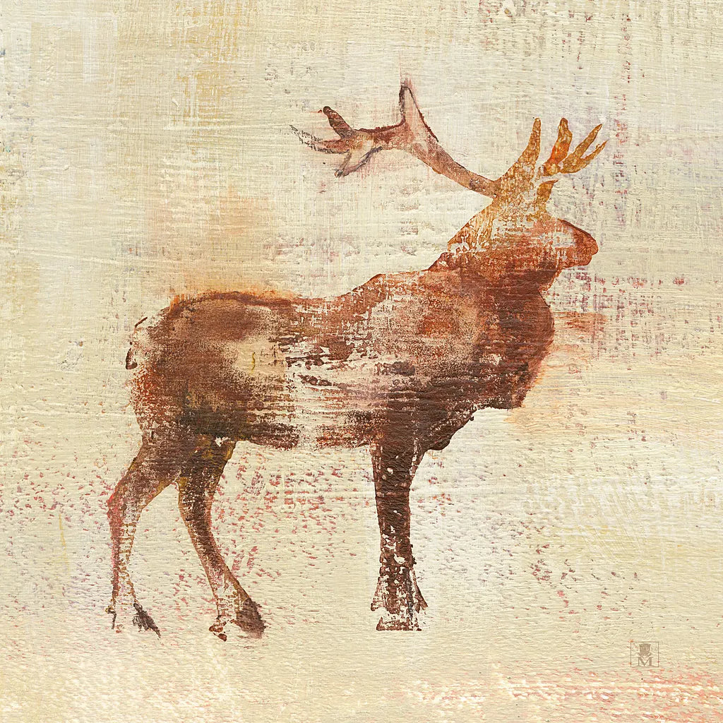 Elk Study v2 by Studio Mousseau. SKU 34186a. Archival Giclee Fine art print for wall decor.