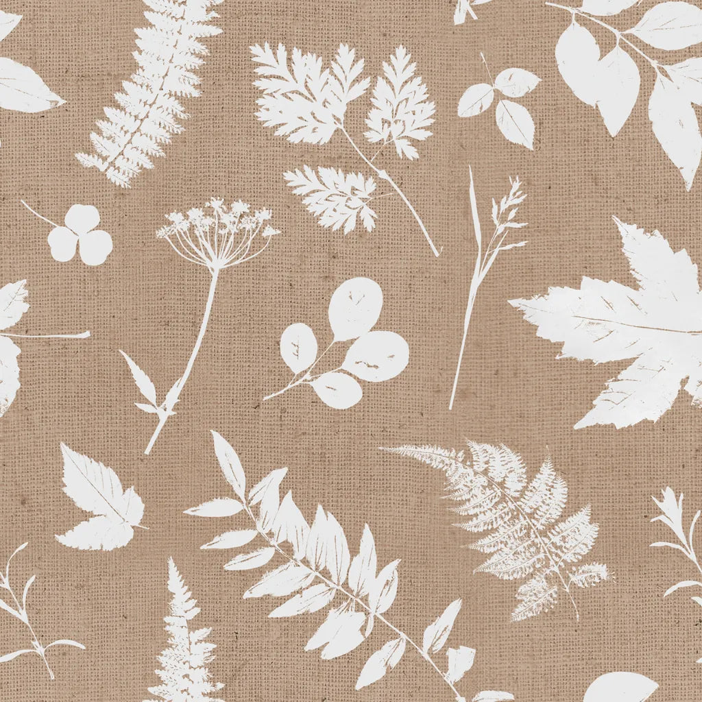 Leaves of Inspiration Neutral Pattern I by Studio Mousseau. SKU 77405a. Archival Giclee Fine art print for wall decor.