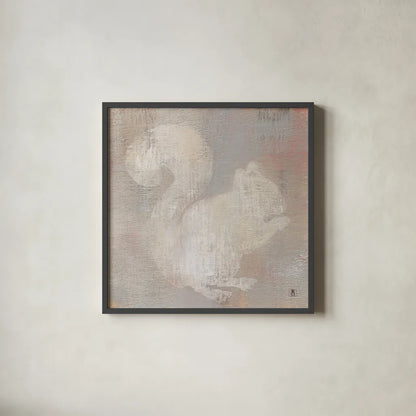 Lodge Fauna I by Studio Mousseau. Shown in a sleek black glass frame for a contemporary gallery look. Available as an archival giclee rolled canvas, fine art paper, or poster print. SKU 31841a.