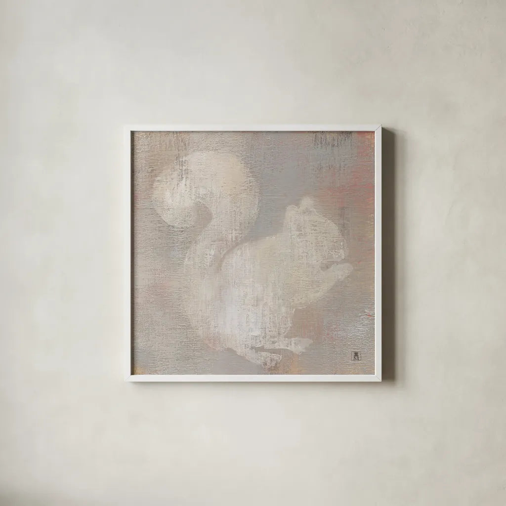 Lodge Fauna I by Studio Mousseau. Shown in a crisp white glass frame for a clean and minimalist style. Available as an archival giclee rolled canvas, fine art paper, or poster print. SKU 31841a.