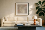Lodge Fauna II by Studio Mousseau. Displayed in a glass frame with matte in a clean modern living room. Available as an archival giclee rolled canvas, fine art paper, or poster print. SKU 31842a.