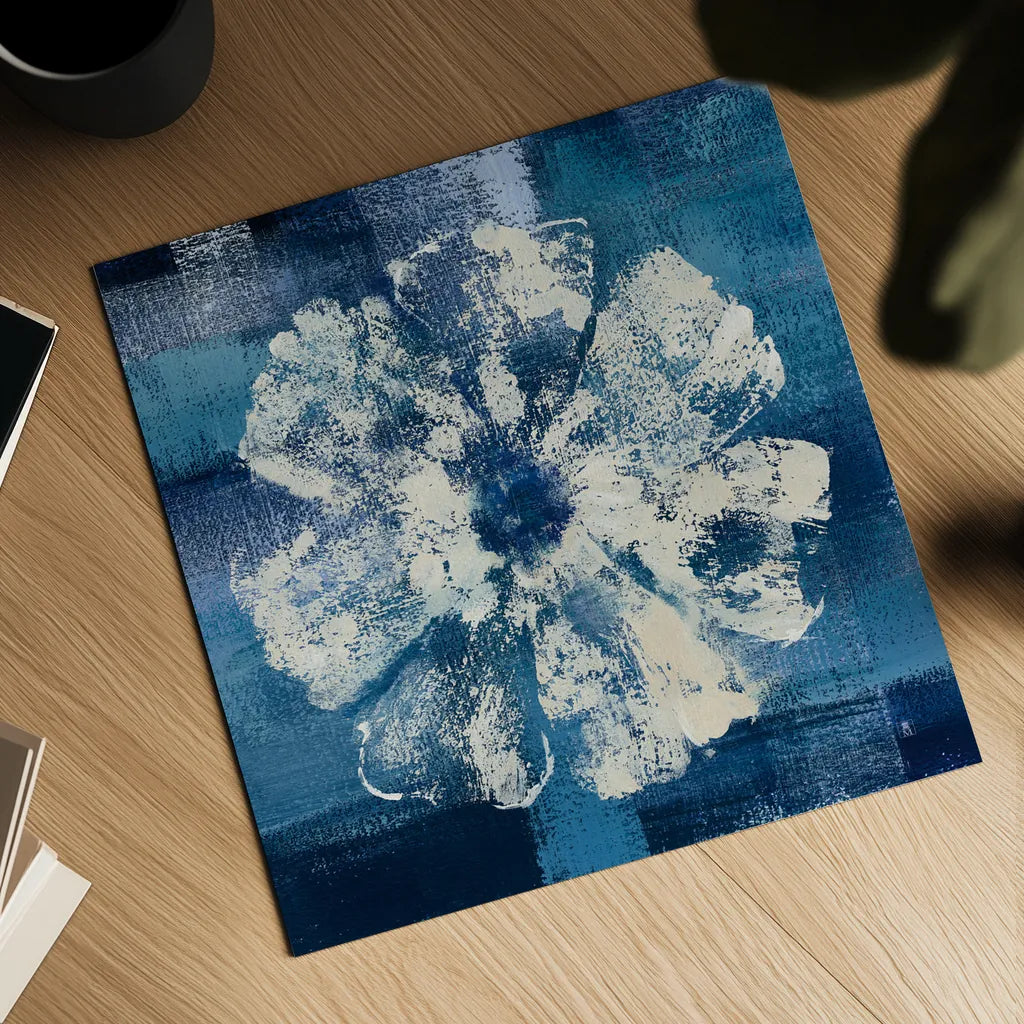 Ocean Bloom I by Studio Mousseau. Shown as a detailed flat fine art print, highlighting archival giclee quality. Available as an archival giclee rolled canvas, fine art paper, or poster print. SKU 35883a.