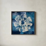 Ocean Bloom I by Studio Mousseau. Shown in a sleek black glass frame for a contemporary gallery look. Available as an archival giclee rolled canvas, fine art paper, or poster print. SKU 35883a.