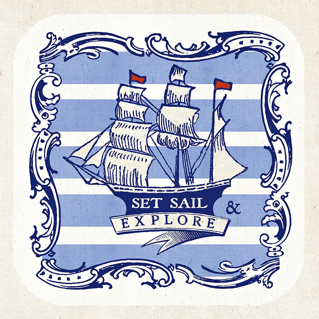 On the Coast Border II by Studio Mousseau. SKU 25493a. Archival Giclee Fine art print for wall decor.