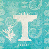 Pacific Bath III by Studio Mousseau. SKU 27200a. Archival Giclee Fine art print for wall decor.