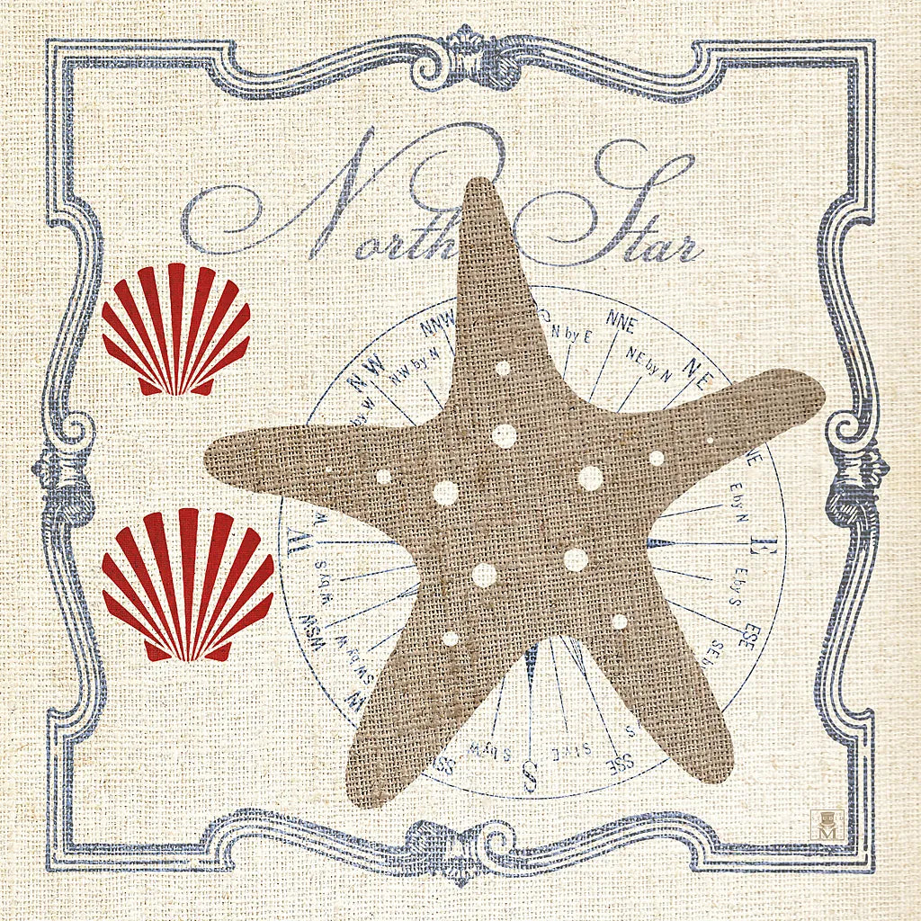 Pacific Starfish by Studio Mousseau. SKU 12661a. Archival Giclee Fine art print for wall decor.
