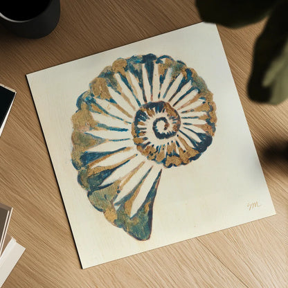 Shell I by Studio Mousseau. Shown as a detailed flat fine art print, highlighting archival giclee quality. Available as an archival giclee rolled canvas, fine art paper, or poster print. SKU 40431a.