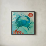 Under the Sea III by Studio Mousseau. Shown in a sleek black glass frame for a contemporary gallery look. Available as an archival giclee rolled canvas, fine art paper, or poster print. SKU 34639a.