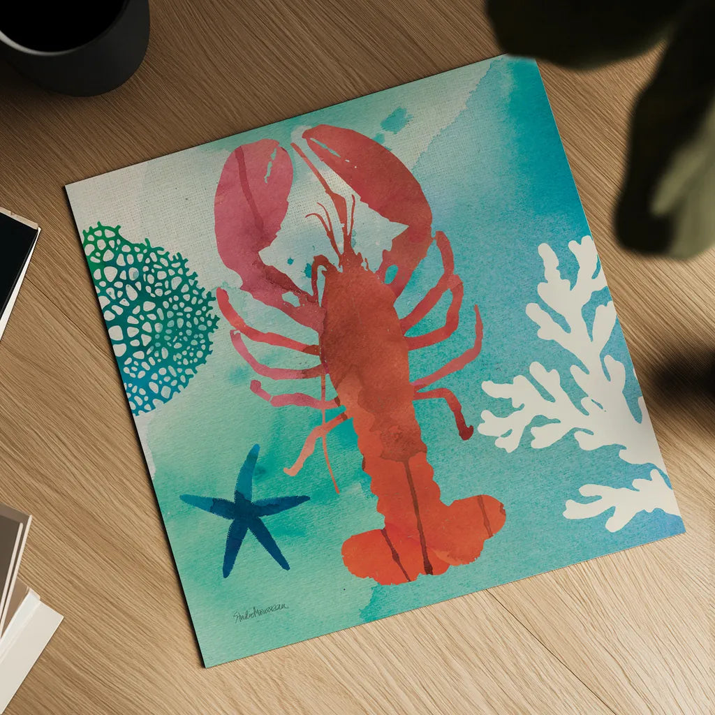 Under the Sea IV by Studio Mousseau. Shown as a detailed flat fine art print, highlighting archival giclee quality. Available as an archival giclee rolled canvas, fine art paper, or poster print. SKU 34640a.