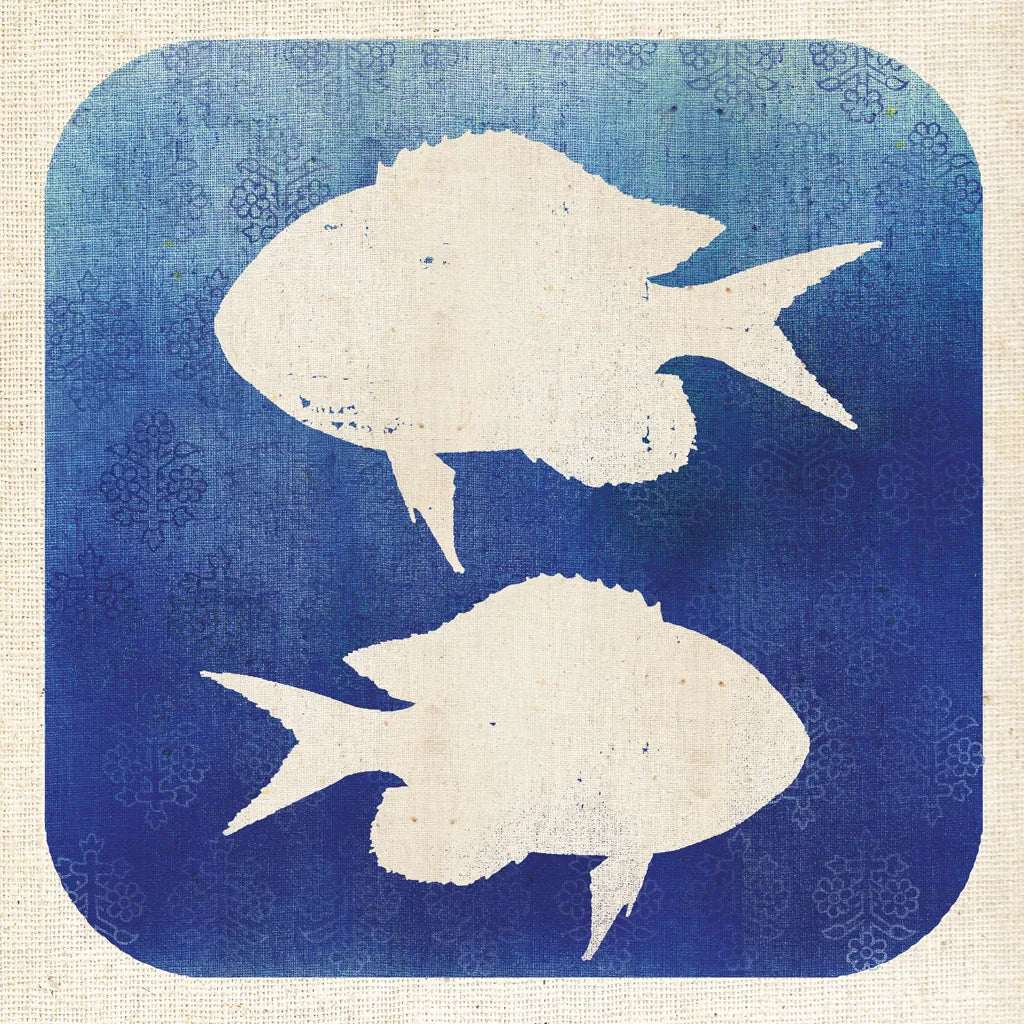 Watermark Fish by Studio Mousseau. SKU 25970a. Archival Giclee Fine art print for wall decor.