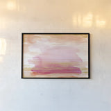 A Rosy View by Sue Schlabach. shown as a paper print in a black flame. Available as a archival giclee rolled canvas, fine art paper, or poster print. SKU 66474i.