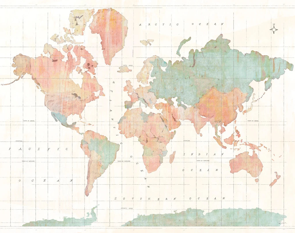 Across The World v3 Compass Crop by Sue Schlabach