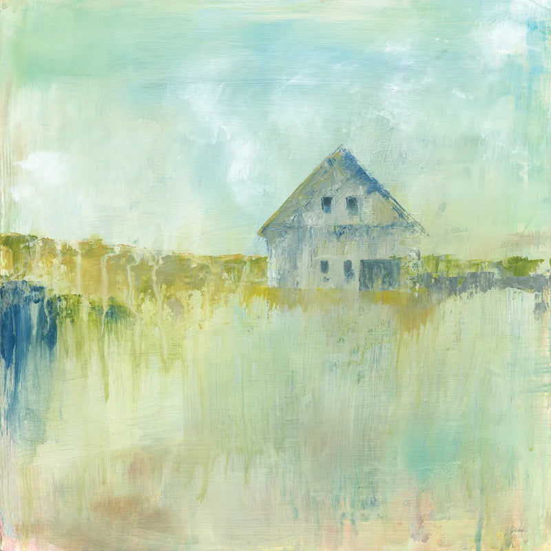 Across the Fields by Sue Schlabach. SKU 38105a. Archival Giclee Fine art print for wall decor.