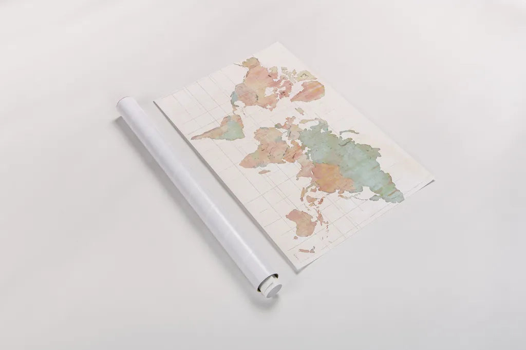 Across the World by Sue Schlabach. shown as a rolled paper print. Available as archival giclee rolled canvas, fine art paper, or poster print. SKU 37541i.