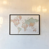 Across the World v3 by Sue Schlabach. shown as a paper print in a black flame. Available as a archival giclee rolled canvas, fine art paper, or poster print. SKU 38256i.