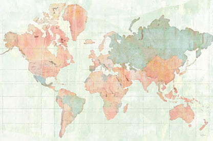 Across the World v4 by Sue Schlabach. SKU 38257i. Archival Giclee Fine art print for wall decor.