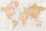 Across the World v5 Champagne by Sue Schlabach. SKU 43002i. Archival Giclee Fine art print for wall decor.