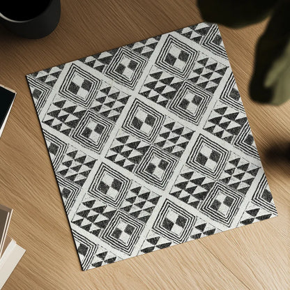 African Wild Pattern II BW by Sue Schlabach. Shown as a detailed flat fine art print, highlighting archival giclee quality. Available as an archival giclee rolled canvas, fine art paper, or poster print. SKU 32121a.