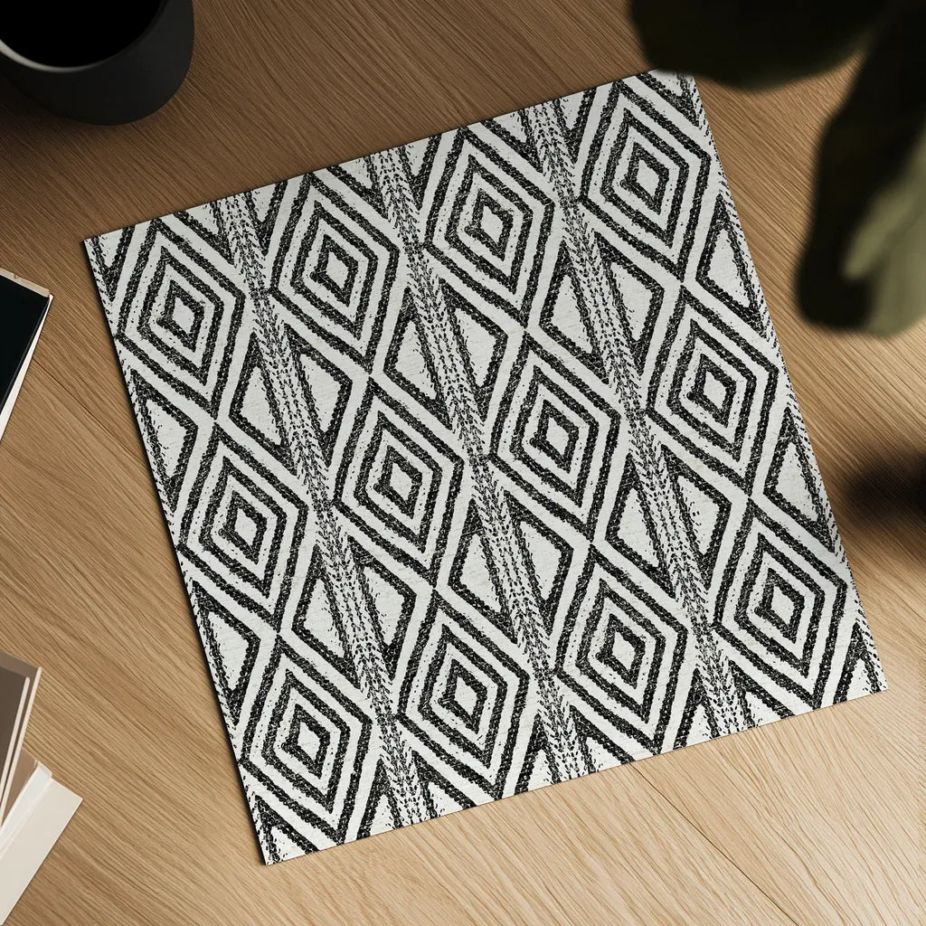 African Wild Pattern III BW by Sue Schlabach. Shown as a detailed flat fine art print, highlighting archival giclee quality. Available as an archival giclee rolled canvas, fine art paper, or poster print. SKU 32122a.