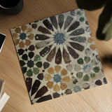 Alhambra Tile III by Sue Schlabach. Shown as a detailed flat fine art print, highlighting archival giclee quality. Available as an archival giclee rolled canvas, fine art paper, or poster print. SKU 22053a.