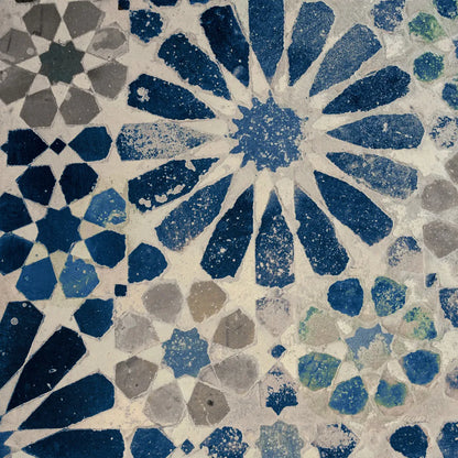 Alhambra Tile III Stone by Sue Schlabach. SKU 51748a. Archival Giclee Fine art print for wall decor.