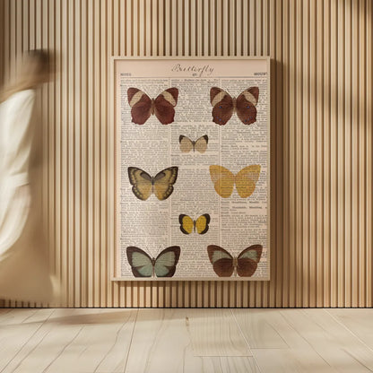 American Butterflies II by Sue Schlabach. shown as over sized large wall art. Available as an archival giclee rolled canvas, fine art paper, or poster print. SKU 68219h.