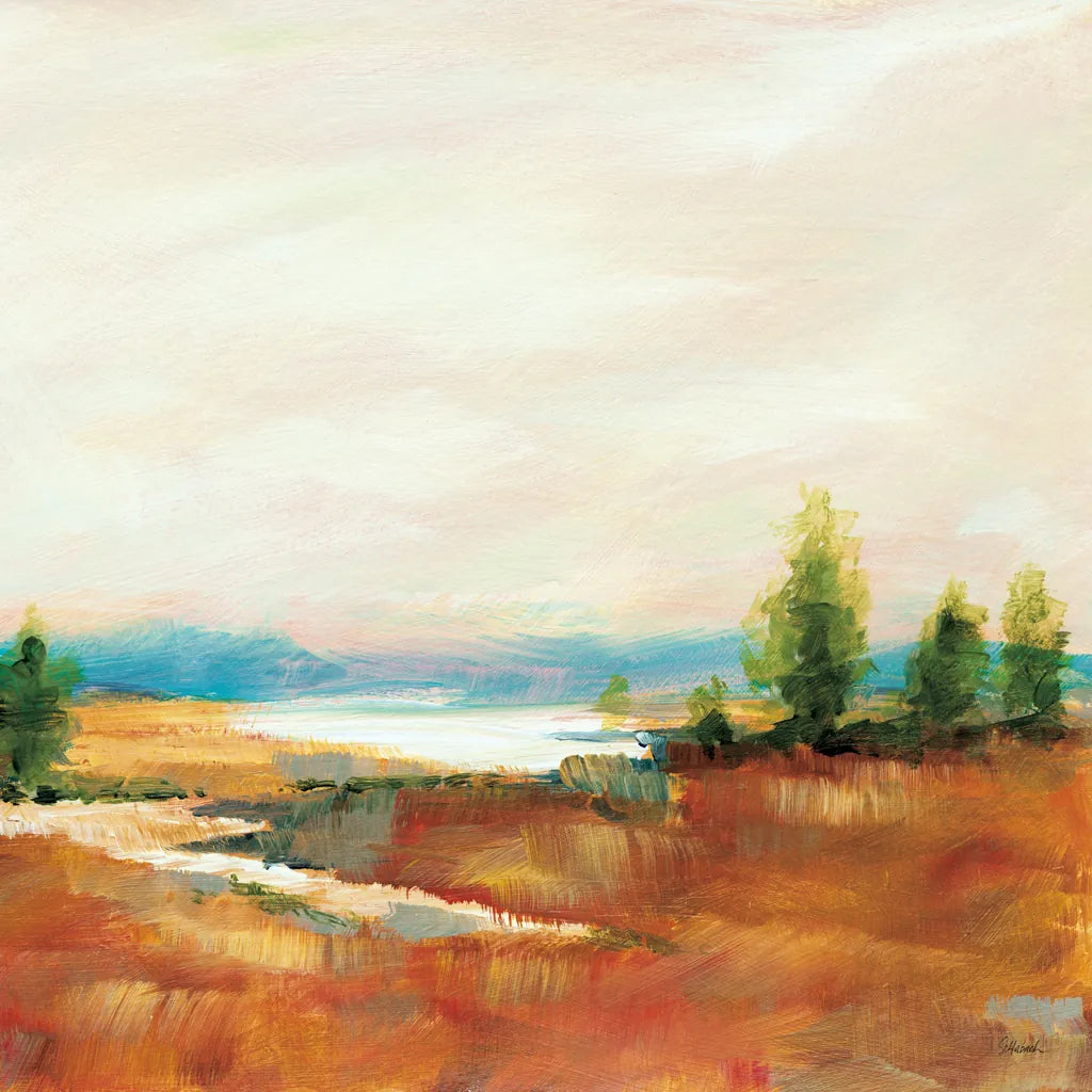 Amity Pond Sq by Sue Schlabach. SKU 68464a. Archival Giclee Fine art print for wall decor.