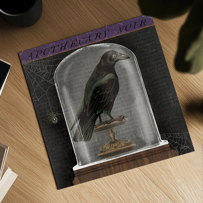 Apothecary Noir I by Sue Schlabach. Shown as a detailed flat fine art print, highlighting archival giclee quality. Available as an archival giclee rolled canvas, fine art paper, or poster print. SKU 74886a.