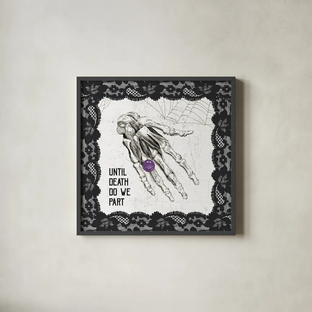 Arsenic and Anatomy II by Sue Schlabach. Shown in a sleek black glass frame for a contemporary gallery look. Available as an archival giclee rolled canvas, fine art paper, or poster print. SKU 75718a.