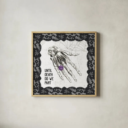 Arsenic and Anatomy II by Sue Schlabach. Shown in a natural wood glass frame for a timeless modern aesthetic. Available as an archival giclee rolled canvas, fine art paper, or poster print. SKU 75718a.