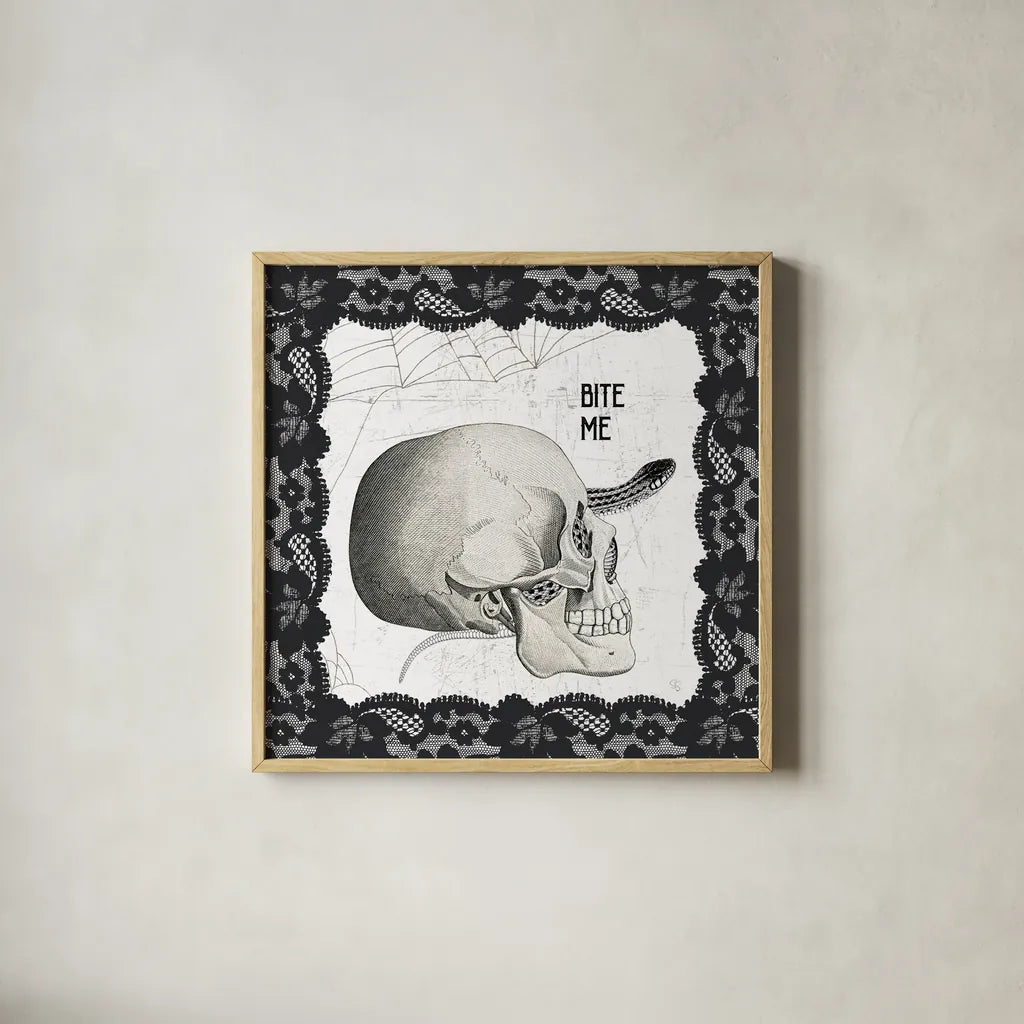 Arsenic and Anatomy V by Sue Schlabach. Shown in a natural wood glass frame for a timeless modern aesthetic. Available as an archival giclee rolled canvas, fine art paper, or poster print. SKU 75721a.