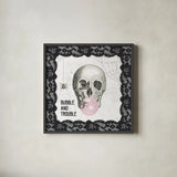 Arsenic and Anatomy VI by Sue Schlabach. Shown in a sleek black glass frame for a contemporary gallery look. Available as an archival giclee rolled canvas, fine art paper, or poster print. SKU 75722a.