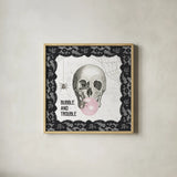 Arsenic and Anatomy VI by Sue Schlabach. Shown in a natural wood glass frame for a timeless modern aesthetic. Available as an archival giclee rolled canvas, fine art paper, or poster print. SKU 75722a.