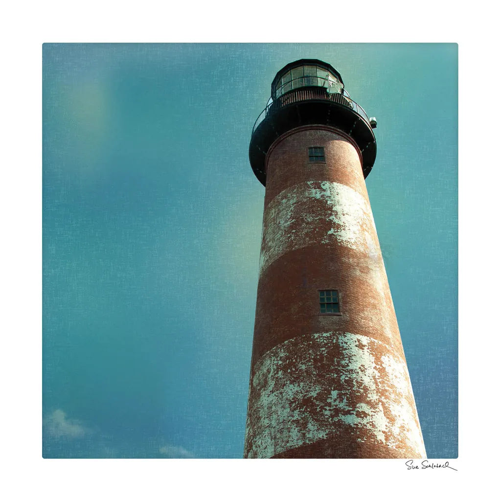 Atlantic Lighthouse by Sue Schlabach. SKU 25828a. Archival Giclee Fine art print for wall decor.