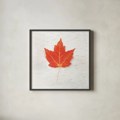 Autumn Colors I by Sue Schlabach. Shown in a sleek black glass frame for a contemporary gallery look. Available as an archival giclee rolled canvas, fine art paper, or poster print. SKU 29345a.