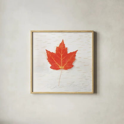 Autumn Colors I by Sue Schlabach. Shown in a natural wood glass frame for a timeless modern aesthetic. Available as an archival giclee rolled canvas, fine art paper, or poster print. SKU 29345a.